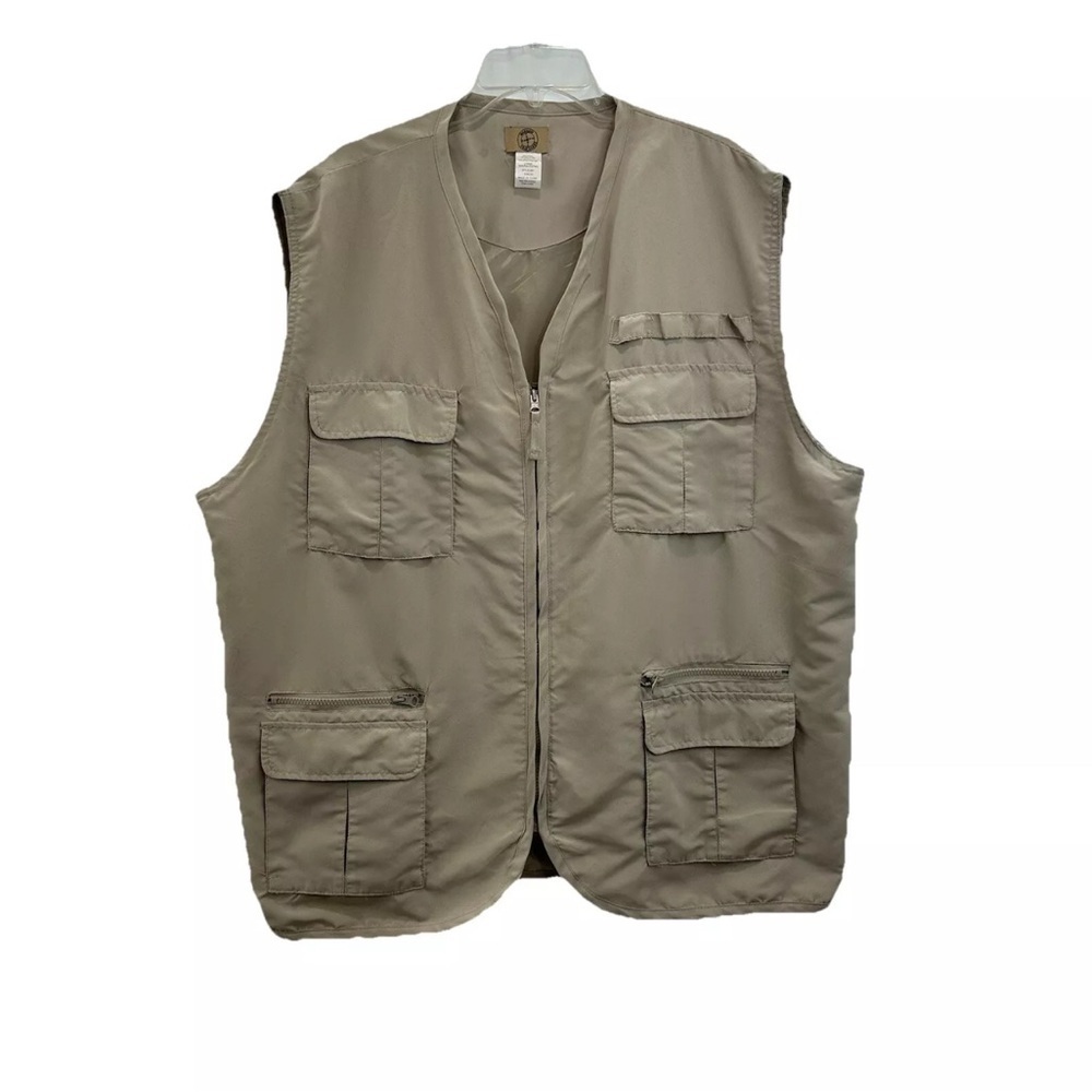 Haband Travelers Fishing Vest Adult XXL Outdoor Sport Utility Beige - Picture 1 of 5